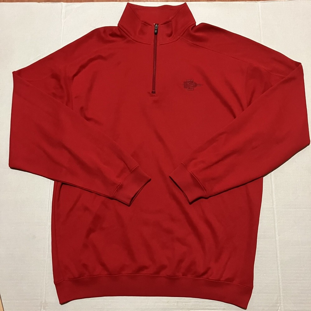 Cutter&Buck San Diego State Aztecs 1/4 Zip Jacket Mens XL Red Pima Cotton
